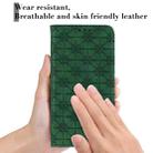 For Samsung Galaxy Note20 Ultra Lucky Flowers Embossing Pattern Magnetic Horizontal Flip Leather Case with Holder & Card Slots(Dark Green) - 6