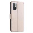 For Redmi Note 10 5G / 10T 5G Ring Buckle Rhombic Leather Phone Case(Rose Gold) - 3