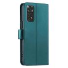 For Redmi Note 11S / 11 4G Global Ring Buckle Rhombic Leather Phone Case(Green) - 3