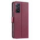 For Redmi Note 11 Pro 4G / 5G Global Ring Buckle Rhombic Leather Phone Case(Red) - 3