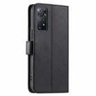 For Redmi Note 12 Pro 4G Global Ring Buckle Rhombic Leather Phone Case(Black) - 3