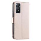 For Redmi Note 12 Pro 4G Global Ring Buckle Rhombic Leather Phone Case(Rose Gold) - 3
