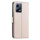 For Redmi Note 12 Pro 5G Global Ring Buckle Rhombic Leather Phone Case(Rose Gold) - 3