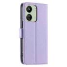 For Redmi 13C 4G Global Ring Buckle Rhombic Leather Phone Case(Purple) - 3