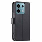 For Redmi Note 13 Pro 5G Ring Buckle Rhombic Leather Phone Case(Black) - 3