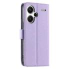 For Redmi Note 13 Pro+ 5G Ring Buckle Rhombic Leather Phone Case(Purple) - 3