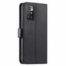 For Redmi 10 4G / 10 Prime Ring Buckle Rhombic Leather Phone Case(Black) - 3