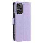 For Redmi Note 12 Turbo 5G Ring Buckle Rhombic Leather Phone Case(Purple) - 3