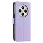 For Redmi 14C 4G / 14R 5G Global Ring Buckle Rhombic Leather Phone Case(Purple) - 3