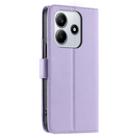 For Redmi Note 14 5G / Poco M7 Pro 5G Ring Buckle Rhombic Leather Phone Case(Purple) - 3