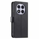 For Redmi Note 14 Pro 5G / 14 Pro+ 5G Ring Buckle Rhombic Leather Phone Case(Black) - 3