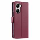 For Redmi Turbo 4 5G / Poco X7 Pro 5G Ring Buckle Rhombic Leather Phone Case(Red) - 3