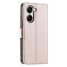 For Redmi Turbo 4 5G / Poco X7 Pro 5G Ring Buckle Rhombic Leather Phone Case(Rose Gold) - 3