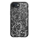 For iPhone 7 / 8 / SE 2020 2022 Simple Illustration Pattern Full Coverage Phone Case(Simple Girl A) - 1