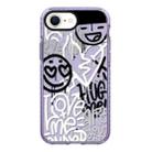 For iPhone 7 / 8 / SE 2020 2022 Simple Illustration Pattern Full Coverage Phone Case(Graffiti Letters B) - 1