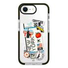 For iPhone 7 / 8 / SE 2020 2022 Simple Illustration Pattern Full Coverage Phone Case(Travel Ticket C) - 1