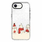 For iPhone 7 / 8 / SE 2020 2022 Simple Illustration Pattern Full Coverage Phone Case(Winter Bear) - 1