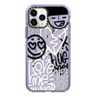 For iPhone 11 Pro Simple Illustration Pattern Full Coverage Phone Case(Graffiti Letters B) - 1