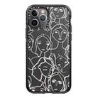 For iPhone 11 Pro Max Simple Illustration Pattern Full Coverage Phone Case(Simple Girl A) - 1