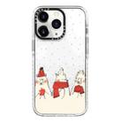 For iPhone 11 Pro Max Simple Illustration Pattern Full Coverage Phone Case(Winter Bear) - 1