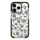For iPhone 11 Pro Max Simple Illustration Pattern Full Coverage Phone Case(Fresh Flower C) - 1