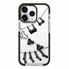 For iPhone 11 Pro Max Simple Illustration Pattern Full Coverage Phone Case(Clothesline) - 1