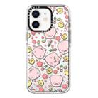 For iPhone 12 mini Simple Illustration Pattern Full Coverage Phone Case(Candied Haws Pig) - 1