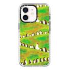 For iPhone 12 mini Simple Illustration Pattern Full Coverage Phone Case(Penguin) - 1