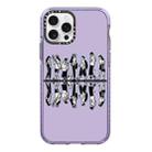 For iPhone 12 Pro Simple Illustration Pattern Full Coverage Phone Case(Simple Girl B) - 1