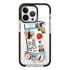 For iPhone 12 Pro Simple Illustration Pattern Full Coverage Phone Case(Travel Ticket C) - 1