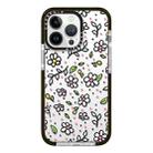 For iPhone 12 Pro Simple Illustration Pattern Full Coverage Phone Case(Fresh Flower C) - 1