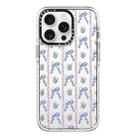 For iPhone 12 Pro Simple Illustration Pattern Full Coverage Phone Case(Bowknot Flowers) - 1