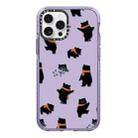 For iPhone 12 Pro Max Simple Illustration Pattern Full Coverage Phone Case(Cute Dog Bear C) - 1