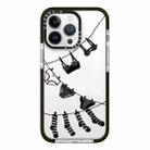 For iPhone 12 Pro Max Simple Illustration Pattern Full Coverage Phone Case(Clothesline) - 1