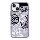 For iPhone 13 Simple Illustration Pattern Full Coverage Phone Case(Graffiti Letters B) - 1