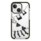 For iPhone 13 Simple Illustration Pattern Full Coverage Phone Case(Clothesline) - 1