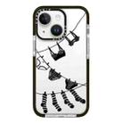 For iPhone 13 mini Simple Illustration Pattern Full Coverage Phone Case(Clothesline) - 1