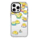 For iPhone 13 Pro Simple Illustration Pattern Full Coverage Phone Case(Duck Holiday A) - 1