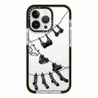 For iPhone 13 Pro Simple Illustration Pattern Full Coverage Phone Case(Clothesline) - 1