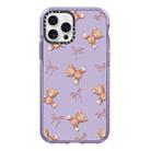 For iPhone 13 Pro Max Simple Illustration Pattern Full Coverage Phone Case(Bear Bow) - 1