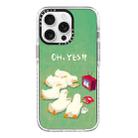 For iPhone 13 Pro Max Simple Illustration Pattern Full Coverage Phone Case(Watch TV Duck) - 1