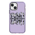 For iPhone 14 Simple Illustration Pattern Full Coverage Phone Case(Simple Girl B) - 1