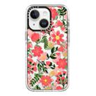 For iPhone 14 Simple Illustration Pattern Full Coverage Phone Case(Fresh Flower B) - 1