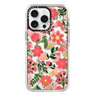 For iPhone 14 Pro Simple Illustration Pattern Full Coverage Phone Case(Fresh Flower B) - 1