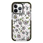 For iPhone 14 Pro Max Simple Illustration Pattern Full Coverage Phone Case(Fresh Flower C) - 1