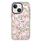 For iPhone 15 Plus Simple Illustration Pattern Full Coverage Phone Case(Candied Haws Pig) - 1