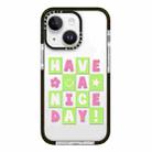 For iPhone 15 Plus Simple Illustration Pattern Full Coverage Phone Case(Good Day A) - 1