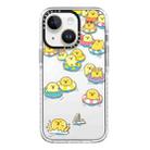 For iPhone 15 Plus Simple Illustration Pattern Full Coverage Phone Case(Duck Holiday A) - 1