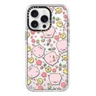 For iPhone 15 Pro Max Simple Illustration Pattern Full Coverage Phone Case(Candied Haws Pig) - 1