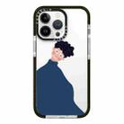 For iPhone 15 Pro Max Simple Illustration Pattern Full Coverage Phone Case(Sweater Couple A) - 1